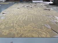 Tapis moderne en laine de Nouvelle-Zélande, tapis de luxe pour le salon, tapis décoratif à poils longs, tapis moderne en soie, tapis modernes