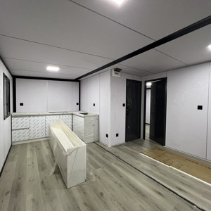 Casa Container EPS 40FT Personalizzata con Tetto Irregolare, Casa Prefabbricata con Tetto a Spiovente e Veranda, Layout 2 Stanze, Ufficio, Hotel, <span class=keywords><strong>Affitto</strong></span> - Product Image 3