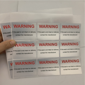 <strong>Custom</strong> Tamper Evident Warranty Adhesive Sticker Void <strong>Security</strong> Anti Counterfeiting Packaging <strong>Label</strong> Waterproof Warning Stickers - Product Image 1