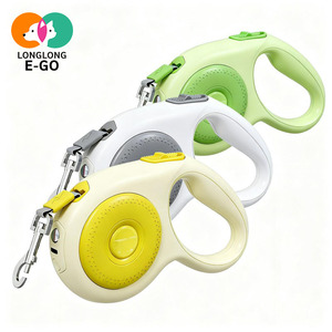 Laisse pour animaux de compagnie rétractable à dégagement rapide, avec poignée antidérapante solide, souple et haute résistance, commande à une main, pour chats et chiens de petite et moyenne taille - Product Image 1