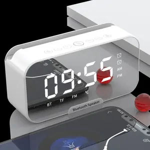 2023 Bluetooth-Lautsprecher LED-Digital anzeige Sleep Timer BT Mini Smart Tragbarer Lautsprecher für Wecker Drahtloser Lautsprecher