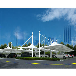 Structure tendue en PVC ignifuge pour abri de stationnement en cantilever, auvent de stationnement en PVC tendu - Product Image 1