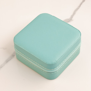 Caja de Joyería de Viaje con Logotipo Personalizado, Espejo, Cuero y Terciopelo, Caja para Collares, Empaque de Alta Calidad, Caja de Almacenamiento - Product Image 3
