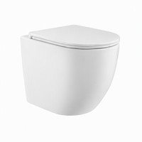 WC monobloc blanc durable à chasse d'eau Tornado Cyclone 180 mm avec siphon en P, équipement sanitaire en céramique pour salle de bain, certifié CE WaterMark