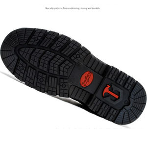 真皮钢趾中切劳动安全靴男士安全脚踝防水冬季工作靴农用 - Product Image 4