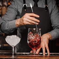 Ensemble de cuillères à bar en acier inoxydable argenté, manche long de 10 pouces, cuillère à mélanger les cocktails, outil professionnel pour barman, vente en gros