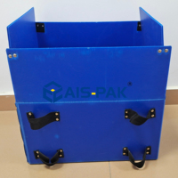 Boîte en plastique PP recyclable creuse, épaisseur 3mm-5mm, durable, robuste, personnalisable, légère, pour le stockage en entrepôt des légumes