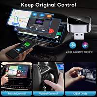 Mini Adaptador Inalámbrico USB-C de 2.4 5ghz, Carplay Android Auto para Apple Dongle