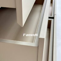 Table de toilette pliable télescopique en pin massif, style minimaliste italien, sur mesure OEM, avec plusieurs tiroirs de rangement pour chambre à coucher