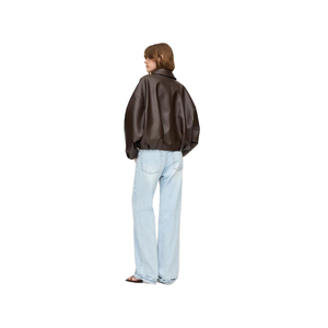 Chaqueta de Mujer, Primavera, Casual, Retro, de Cuero Sintético, Prenda Exterior Moderna - Product Image 4