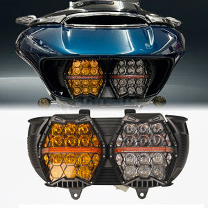 Motorrad Gelb-Klar LED Performance Scheinwerfer Fernlicht Abblendlicht Amber Tagfahrlicht Lampe für Harley Touring Road Glide FLTR 2015-2023 - Product Image 4