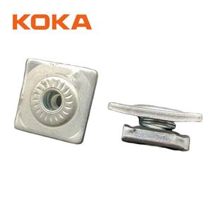 Écrou <span class=keywords><strong>de</strong></span> canal Unistrut galvanisé à chaud, prix d'usine, zincé, K1062, rondelle rapide - Product Image 1