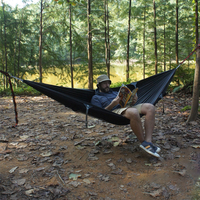 Vente en gros de parachute en nylon 210t pour camping en plein air tente de hamacs portable avec moustiquaire