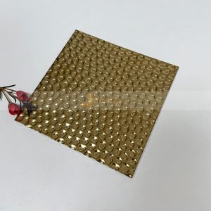 LL249 304 PVD Black Color Stainless Steel Plate Bending Embossed Stamped Hammered Patterned Honeycomb <b>Panels</b> Decorative Wall - Product Image 3