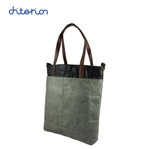 Tyvek bolso bandolera bolsa de compras con <span class=keywords><strong>grandes</strong></span> bolsillos y correa de algodón para los hombres y las mujeres - Product Image 2