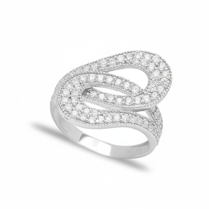 Elegante Design rodiato alla moda anello a grappolo all'ingrosso <span class=keywords><strong>Istanbul</strong></span> 925 gioielli in argento Sterling - Product Image 2
