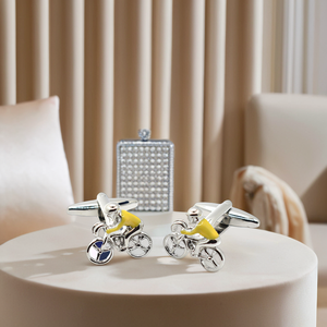 Venta al por mayor de bicicletas ciclistas novedad <span class=keywords><strong>gemelos</strong></span> personalizados para hombre traje de negocios camisa accesorio de moda boda esmoquin <span class=keywords><strong>gemelos</strong></span> de moda - Product Image 4