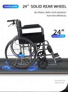 Silla de ruedas plegable para el hogar y el <span class=keywords><strong>Hospital</strong></span>, plegable, Manual, ligera, precio del proveedor, FS809 - Product Image 5