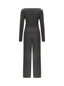 Conjunto de Dos Piezas de Camiseta y Pantalones de Punto Elegantes - Product Image 2