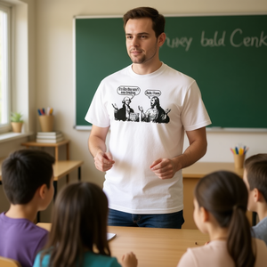 Maglietta a maniche corte con stampa grafica 100 Days Of School Teacher Appreciation, girocollo unisex per adulti - Product Image 2