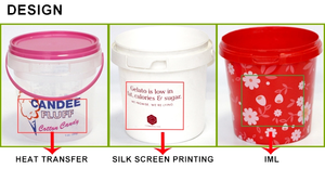 Thùng Đựng Đồ Ăn Nhẹ 1-2l, Thùng Nhựa Tròn Màu Trắng Chứa 1 Gallon - Product Image 6