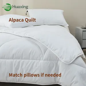 All-Season Hypoallergenic Thermal Control 100% Alpaca Wool Fill Natural Sustainable Down Alternative Duvet Comforter