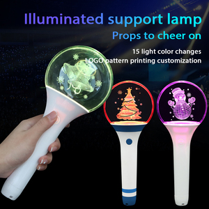 Nicro Tùy Chỉnh In Ấn Logo Sáng Tạo Acrylic Tay Ánh Sáng Thanh Neon Đảng Buổi Hòa Nhạc Nguồn Cung Cấp Cổ Vũ Đạo Cụ Sáng LED Thanh - Product Image 3