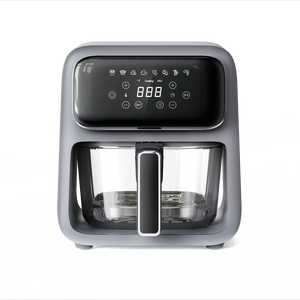 Friteuse à air en verre 4L couleur personnalisation résistant à la chaleur verre Borosilicate <span class=keywords><strong>AirFryer</strong></span> Visible numérique appareils de cuisine électriques - Product Image 2