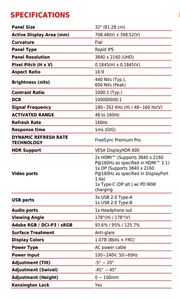 NEUE ANKUNFT MSI <span class=keywords><strong>M</strong></span>-AG 323UPF 160Hz LCD-PC-Computers piel bildschirm Desktop-Gaming-Monitor - Product Image 6