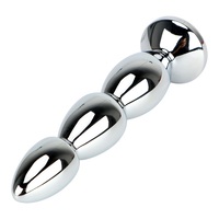Perles naturelles en métal, énorme spirale, pour sexe anal, massage à la grande prise pour les fesses