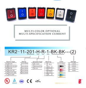 SINETONG KR2-11 Certified CQC DC 12V Rocker Switch Orange Waterproof 250VAC 25A DPDT 4 Pin Boat Switch <strong>ON</strong>-OFF <strong>ON</strong>-<strong>ON</strong> Features - Product Image 6