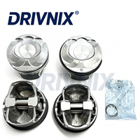 DRIVNIX Pistons de moteur montés de haute qualité 318341 318342 avec segments compatibles avec Maserati Ghibli Levante Quattroporte 3.0T