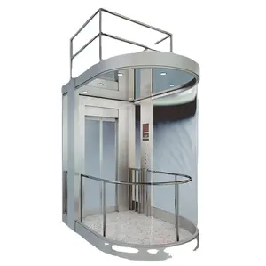 1.5m/s 8 Persons Panoramic Elevator 800KG Office Building lifts With Long-term Service