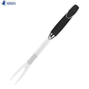 Hongfa Stainless Steel BBQ Fork Heat Resistance Grill Tool For Outdoor Cooking - Product Image 1