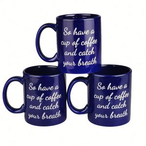 แก้วกาแฟเซรามิกวินเทจคุณภาพสูง ลายนูน ขนาด 15 ออนซ์ แก้วกาแฟเซรามิกแบบกำหนดเองสำหรับเครื่องดื่ม พร้อมโลโก้สั่งทำ - Product Image 1