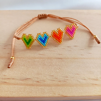 Bracelet Miyuki Bohème Européen Tendance Transfrontalière Simple Accessoires Série Cœur Bijou de Main Bracelets Perlés à la Mode