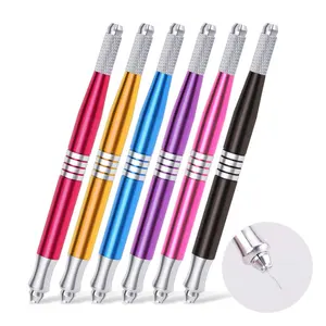 Pluma de tatuaje Manual, máquina de maquillaje permanente, Pluma de Microblading para tatuaje de labios y tatuaje de cejas, pluma <span class=keywords><strong>Tebori</strong></span> para pinceladas de cejas - Product Image 1