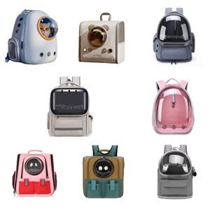 Hot Sale Custom Portable Breathable Small <b>Pet</b> <b>Backpack</b> Comfortable Outdoor Travel with Transparent Capsule for Cat <b>Pet</b> <b>Carriers</b> - Product Image 1