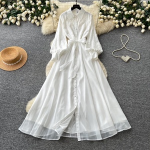 Robe élégante pour femmes, robe à manches longues, robe décontractée pour femmes - Product Image 5