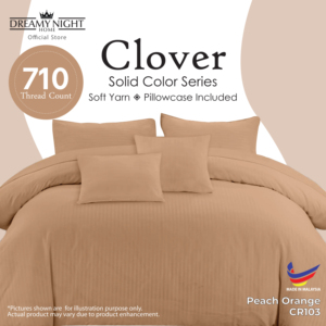 Juego de edredón individual de lujo Clover 710TC funda de almohada de sábana bajera de microfibra (ajuste de colchón de 25cm) | Diseño de color sólido ultrasuave - Product Image 5