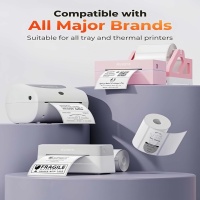 Rouleaux d'étiquettes adhésives en papier thermique imperméable, couleur personnalisée, finition brillante/mate/dorée pour les étiquettes d'emballage des supermarchés