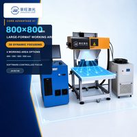 Machine de marquage laser dynamique grand format 50W à 300W, 8000 mm par seconde, pour l'usine d'articles en cuir