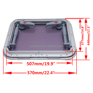 Marco <span class=keywords><strong>de</strong></span> aluminio curvo rectangular vidrio templado gris claro para ventanas <span class=keywords><strong>de</strong></span> barcos, yates o autocaravanas - Product Image 6