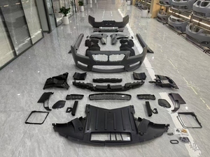 Bộ bodykit kiểu F06 F12 M6 cho BMW 6 Series, cản trước, cản sau và ốp sườn bằng nhựa đỏ mới - Product Image 6