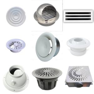 595*595 Hvac Airconditioning Kanaal <span class=keywords><strong>4</strong></span> Manier Toevoer Plafond Luchtverspreider Vierkant Werveling Diffuser - Product Image 6