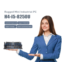 Mini PC Industrial sin Ventilador con 5 Puertos COM, I5-8250U, 2*DDR4 hasta 64G, Win10/11, 2 LAN, SSD