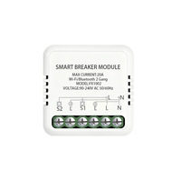 Interrupteur intelligent ZOWIE ASC-MINI01/16A WiFi double pôle avec fonction de charge, contrôle à distance par application, programmation et commande vocale
