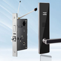 Système de serrure de porte d'hôtel intelligent avec carte RFID, sécurité renforcée, compatible portes en acier inoxydable, bois et aluminium, données de carte mémoire, WiFi direct