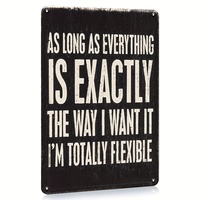 Juego de Letreros Metálicos con Frases Sarcásticas y Divertidas, Decoración Retro para Pared de Hogar u Oficina, Decoración para Cuarto de Hombre