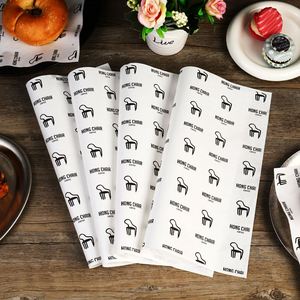 Custom Eco-Friendly Disposable Food-grade <b>Greaseproof</b> Recyclable Biodegradable Wrapping <b>Paper</b> for Bakery Sandwiches Packaging - Product Image 4